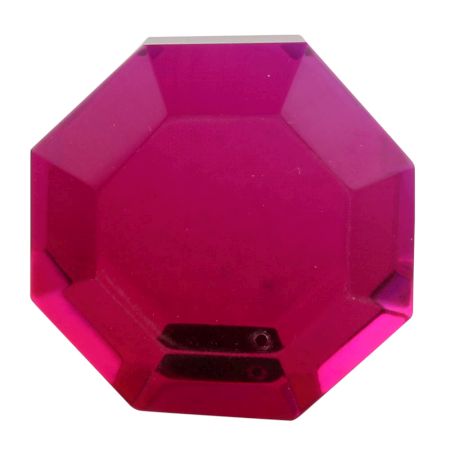 Queen Pink Flat Octagon Dresser Glass Knob Online